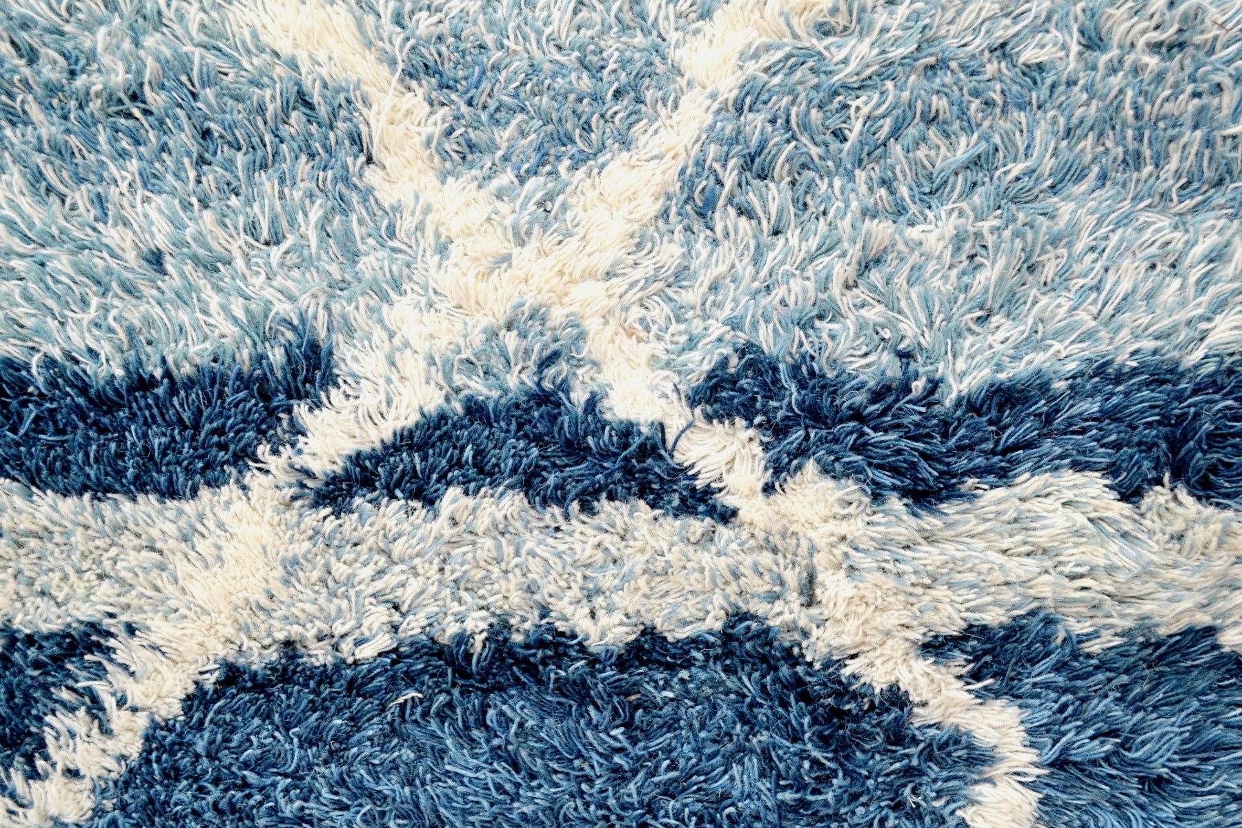 Luxurious Handmade Wool Rug - Comfy 6228 - Blue - 120X180cm