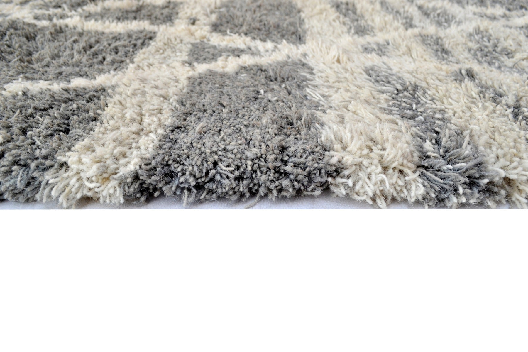 Luxurious Handmade Wool Rug - Comfy 6228 - Grey - 120X180cm