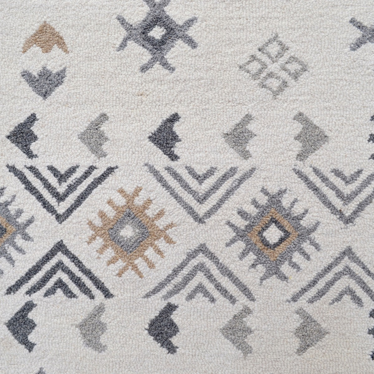 Designer Handmade Wool Rug-Coral 6728-Natural-110x160cm