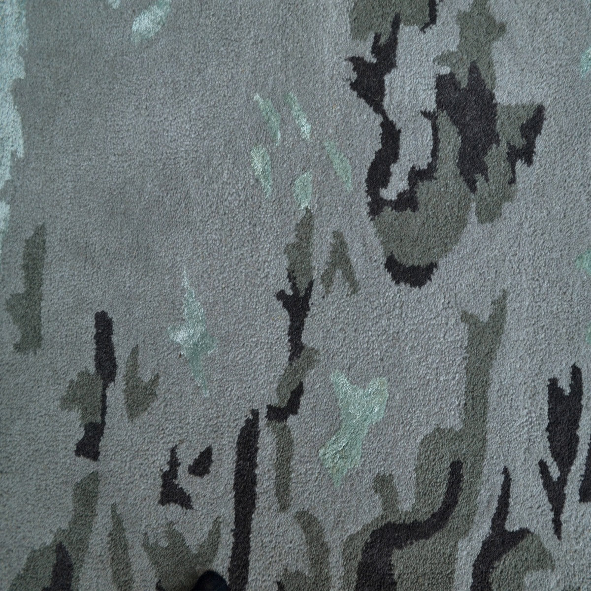 Handmade Coastal Wool Rug-6265-Silver-150x150cm
