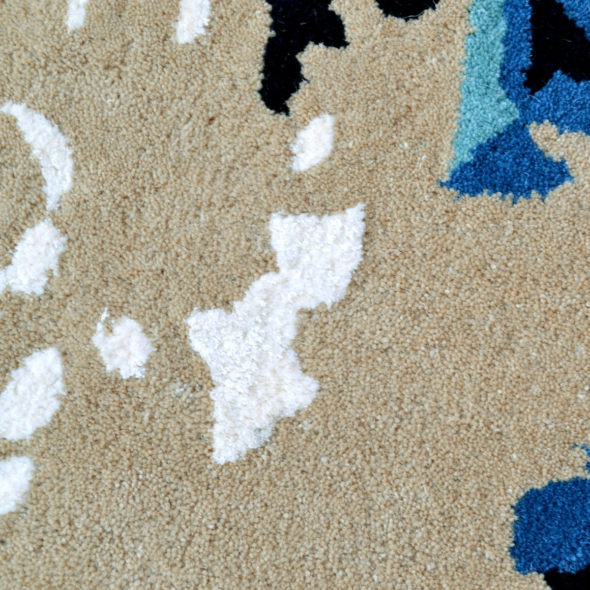 Handmade Coastal Wool Rug-6265-Blue-150x150cm