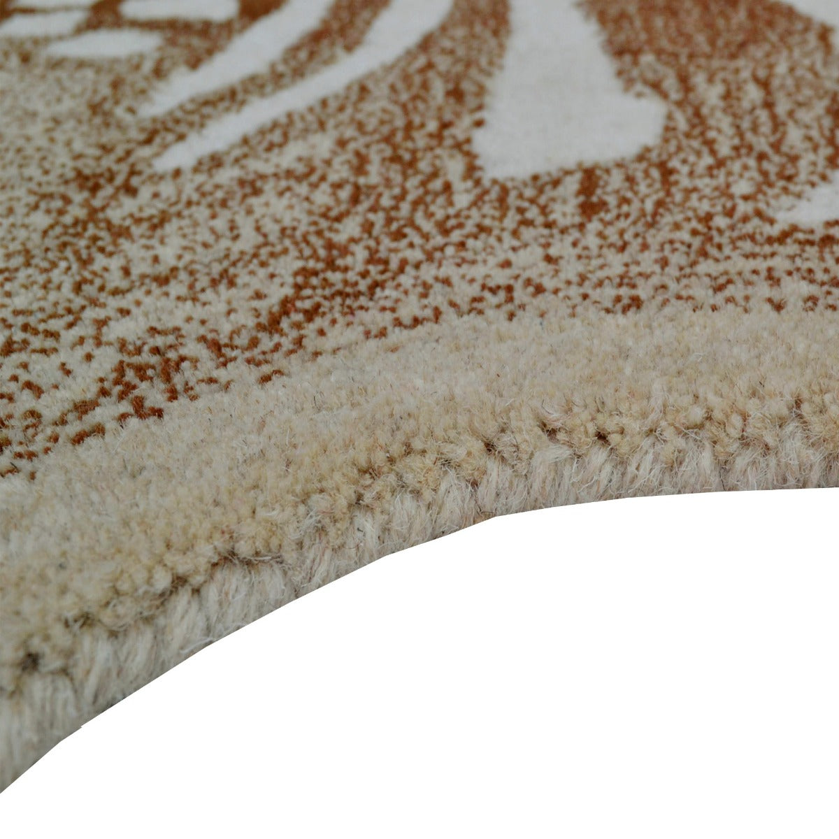 Handmade Jungle Kids Wool Rug-Deer 6327-Brown-110x160cm