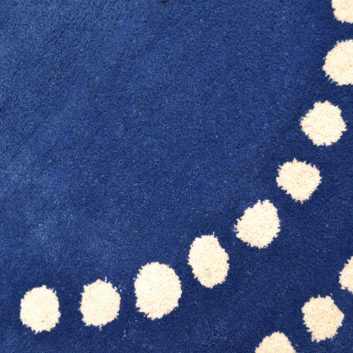 Handmade Modern Circular Rugs-Decotex 6375-Blue-100x100cm