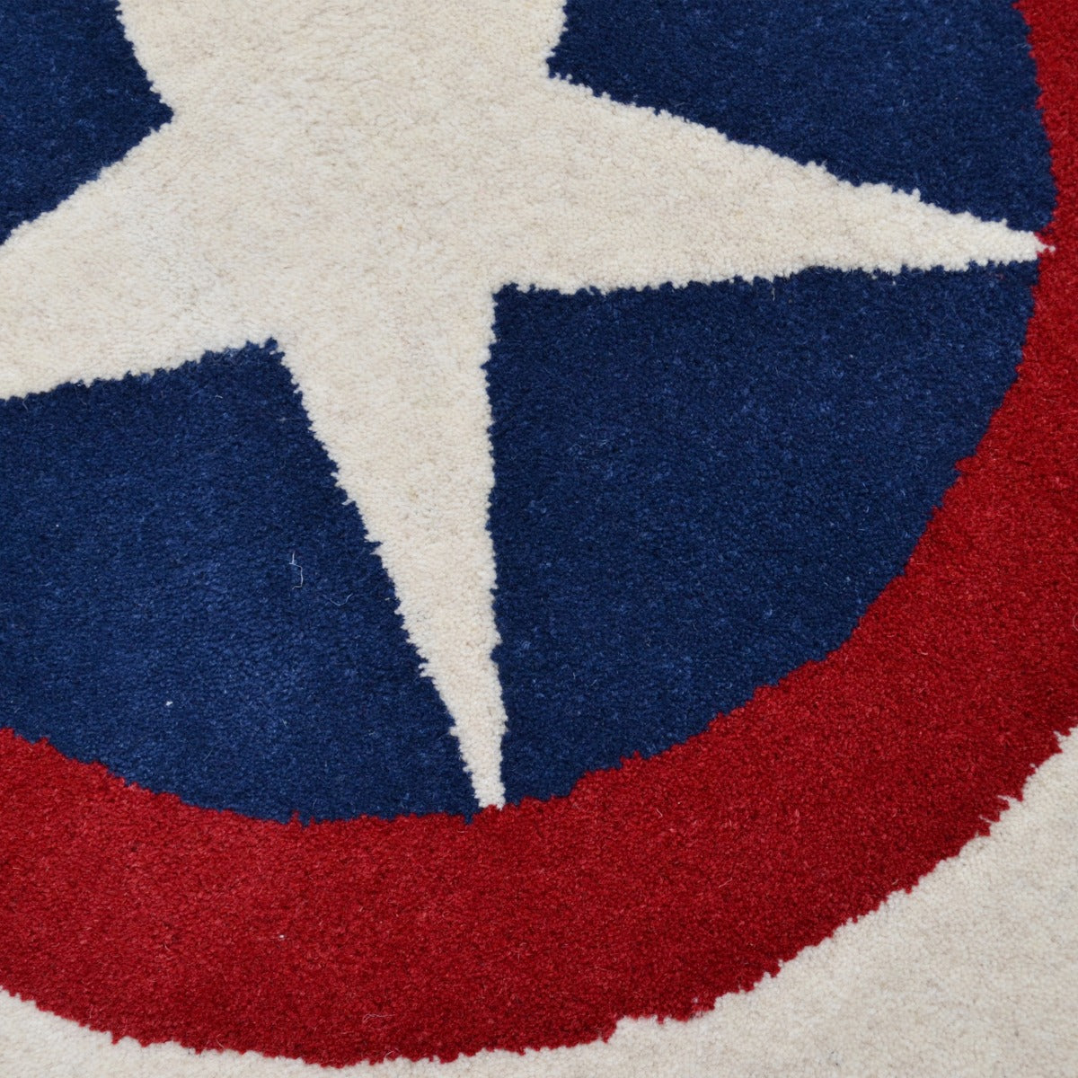 Handmade Modern Circular Rugs-Decotex 6376-Ivory Red-100x100cm
