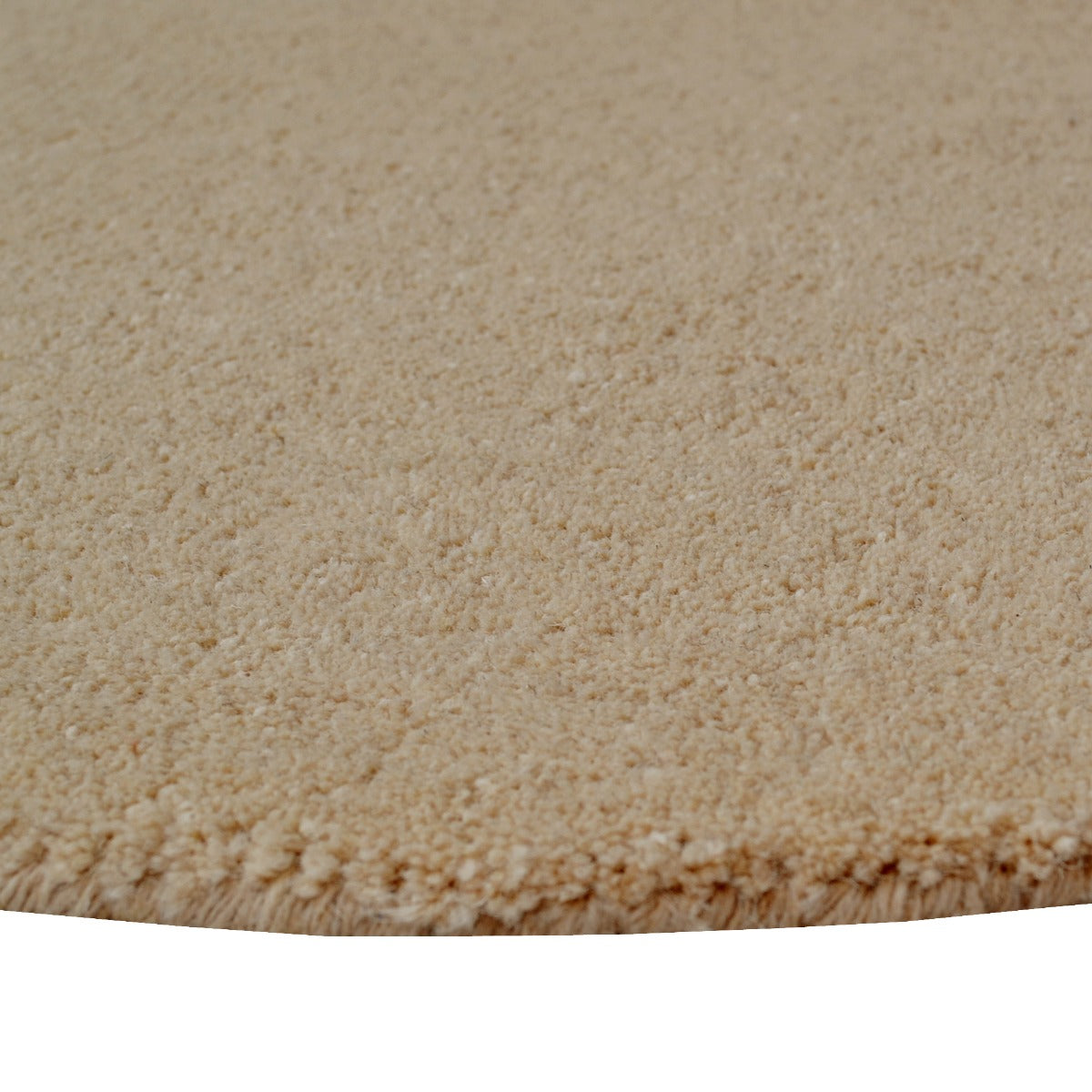 Handmade Modern Circular Rugs-Decotex 6378-Beige-90x90cm