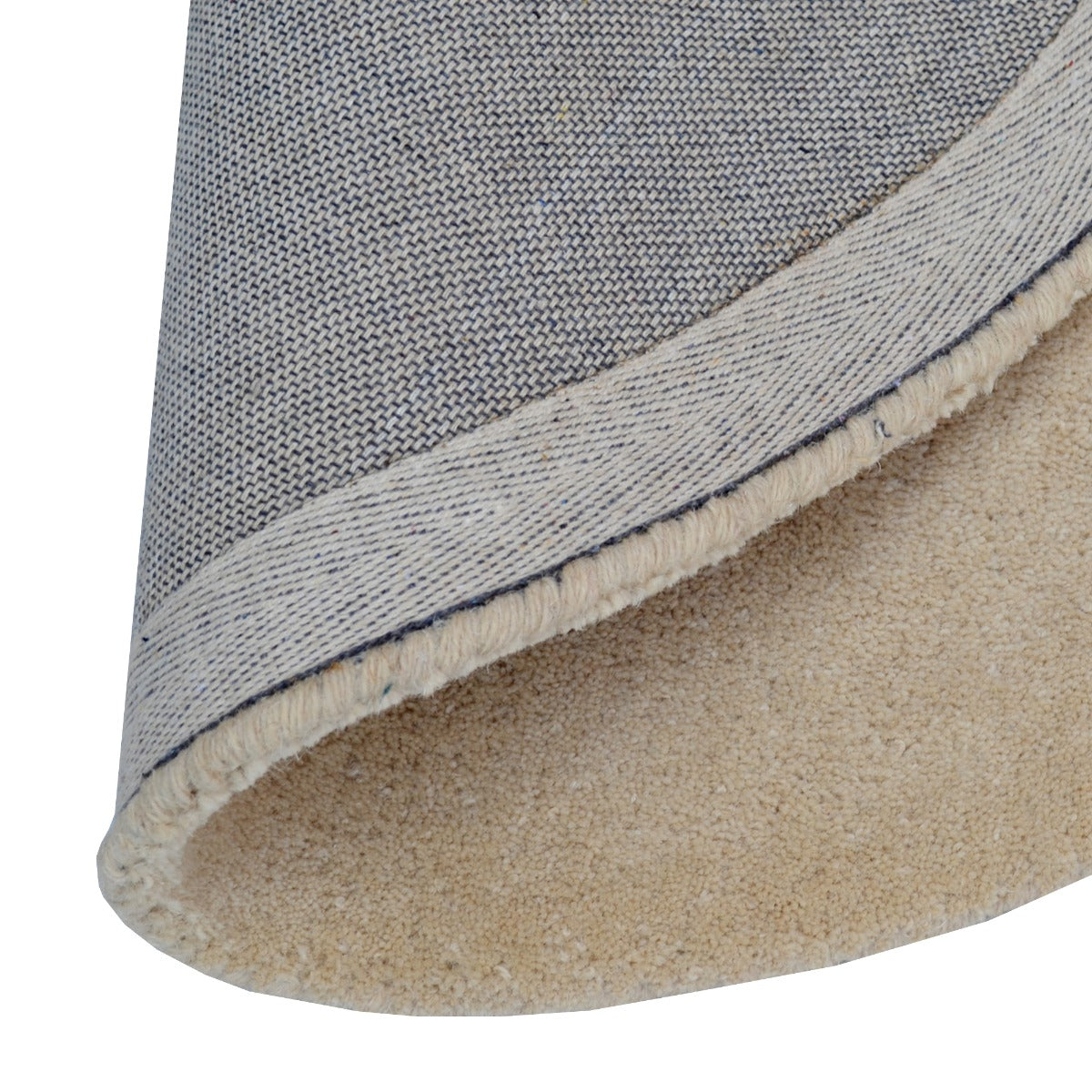 Handmade Modern Circular Rugs-Decotex 6378-Beige-90x90cm