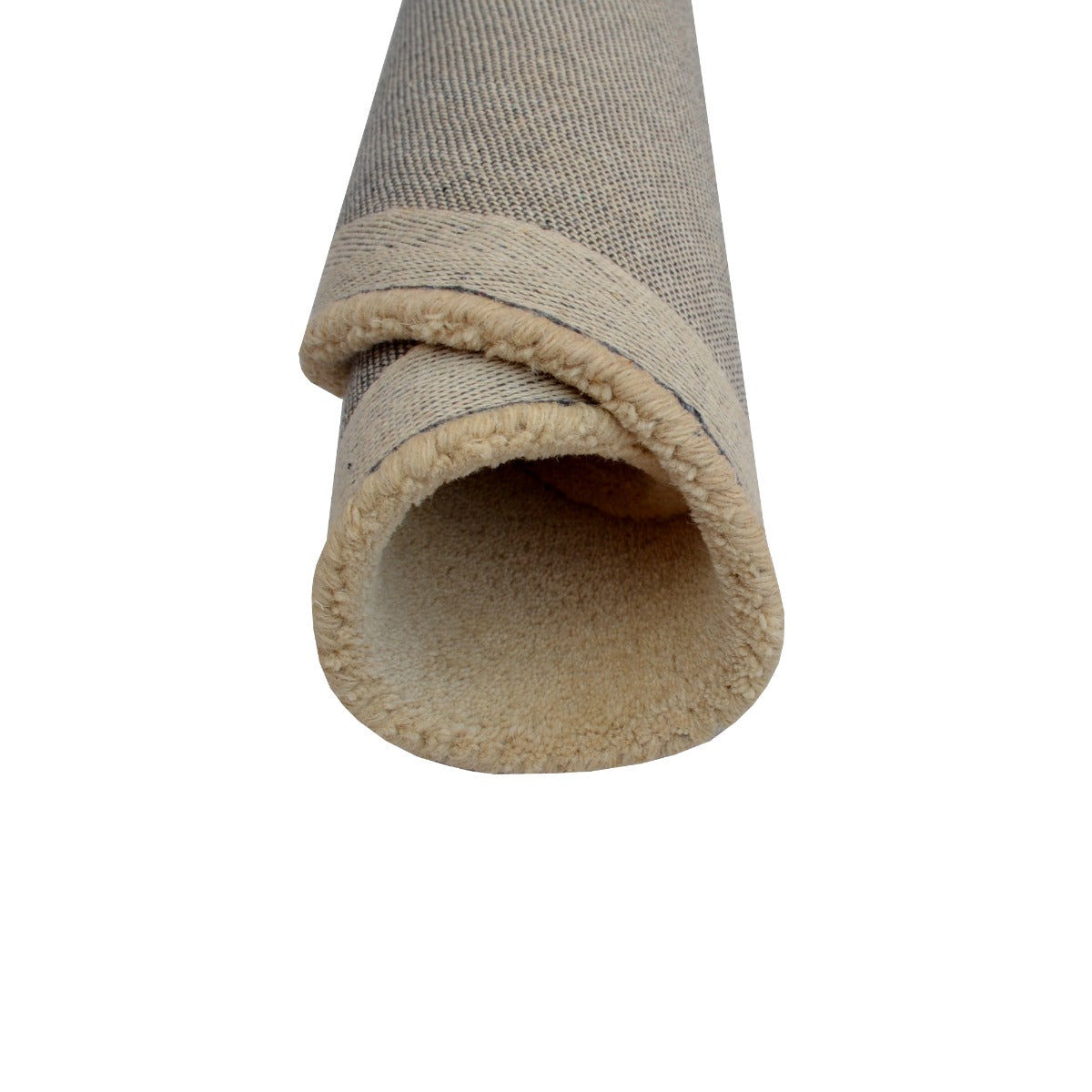 Handmade Modern Circular Rugs-Decotex 6378-Beige-90x90cm