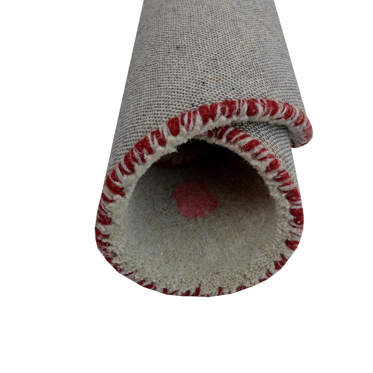 Handmade Modern Circular Rugs-Decotex 6379-Grey Multi-100x100cm