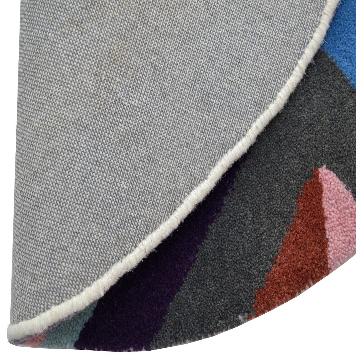 Handmade Modern Round Rug-Decotex 6394-Multi-100x100cm