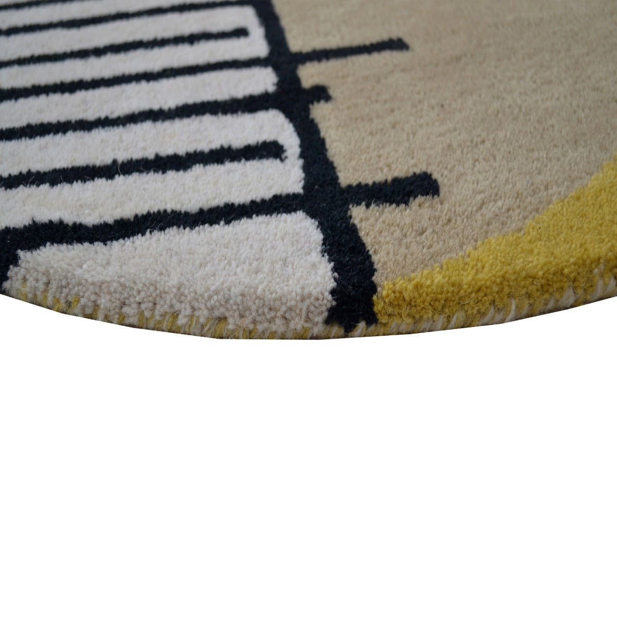 Handmade Modern Round Rug-Decotex 6397-Multi-100x100cm