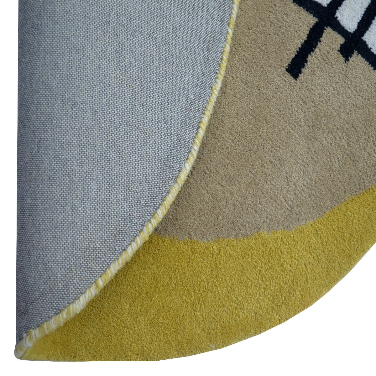 Handmade Modern Round Rug-Decotex 6397-Multi-100x100cm
