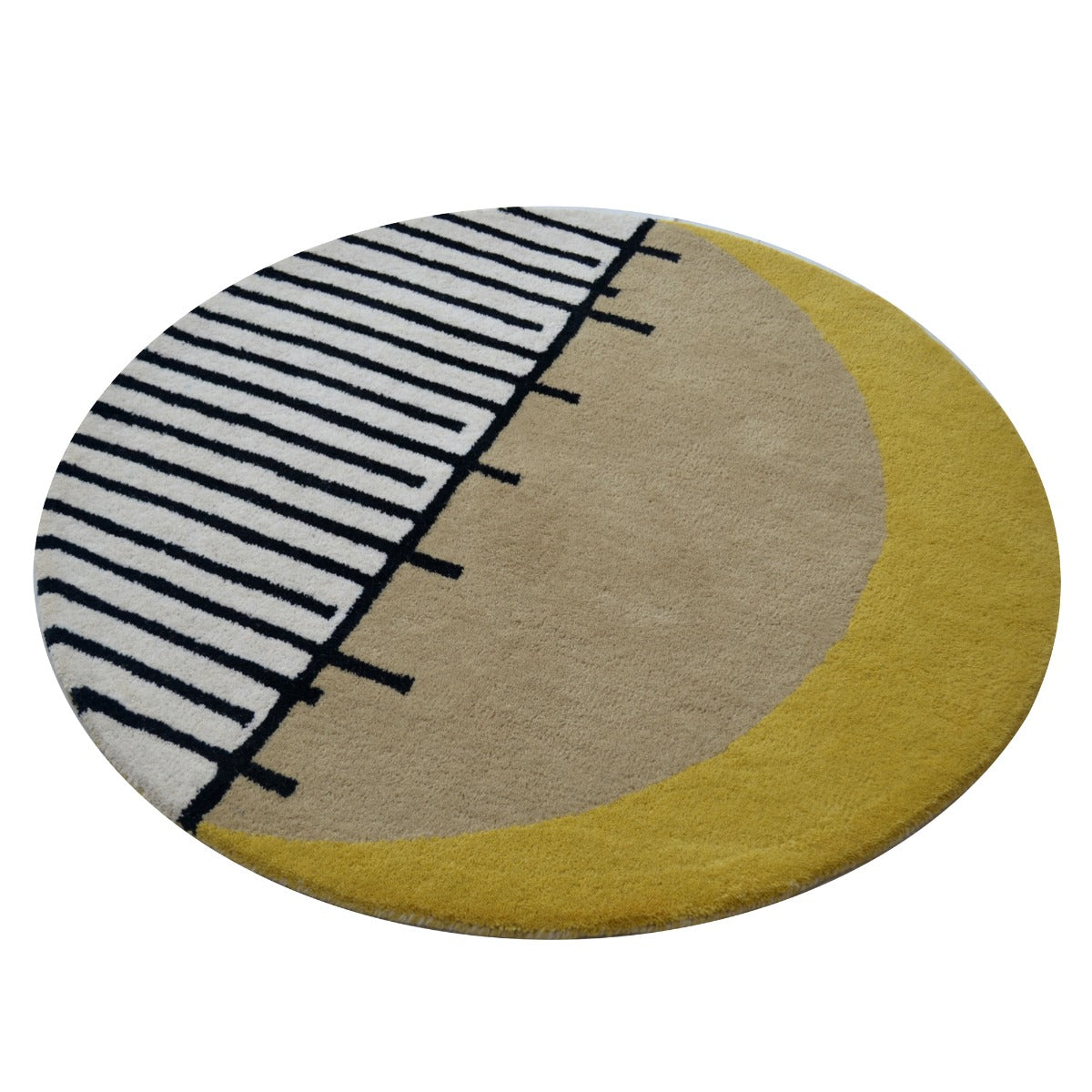 Handmade Modern Round Rug-Decotex 6397-Multi-100x100cm