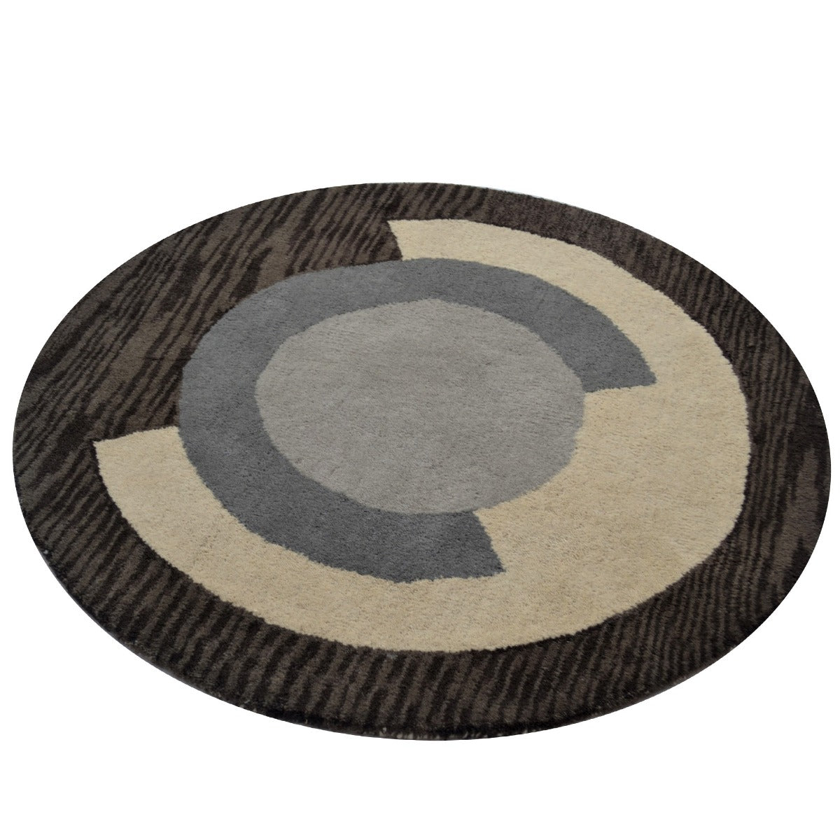 Handmade Modern Round Rug-Decotex 6398-Multi-100x100cm