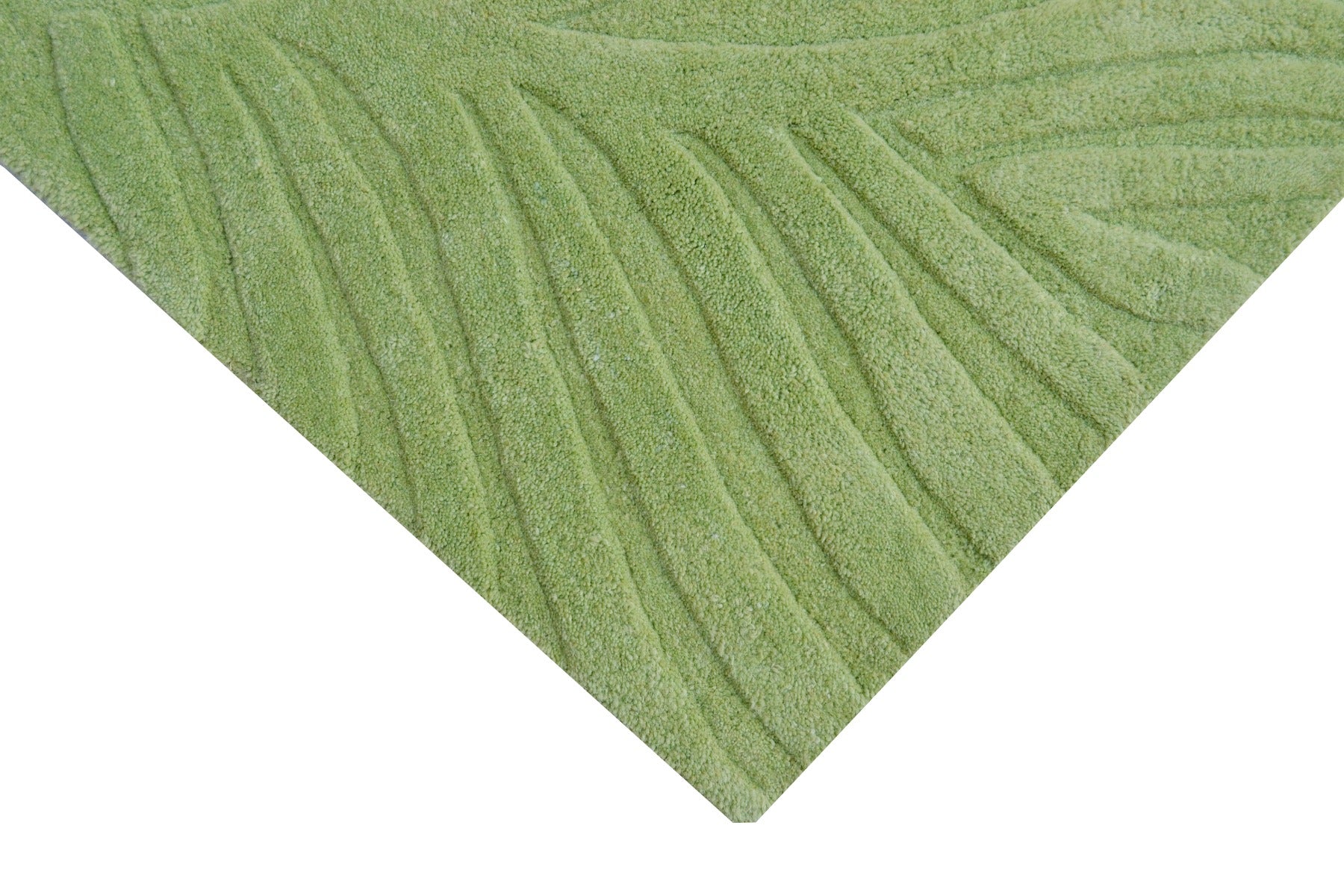 Dove Contemporary Handmade Wool Rug - 6231 - Pista Green - 110X160cm