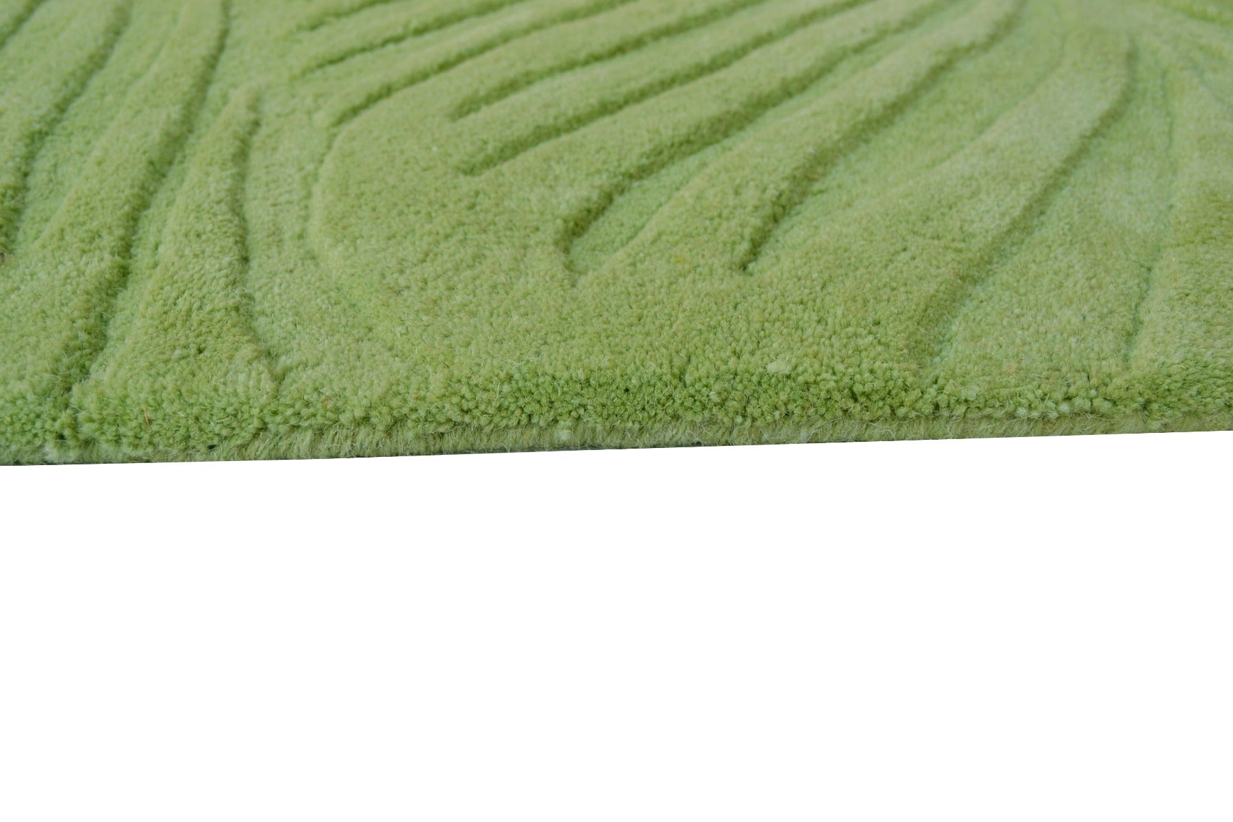 Dove Contemporary Handmade Wool Rug - 6231 - Pista Green - 110X160cm