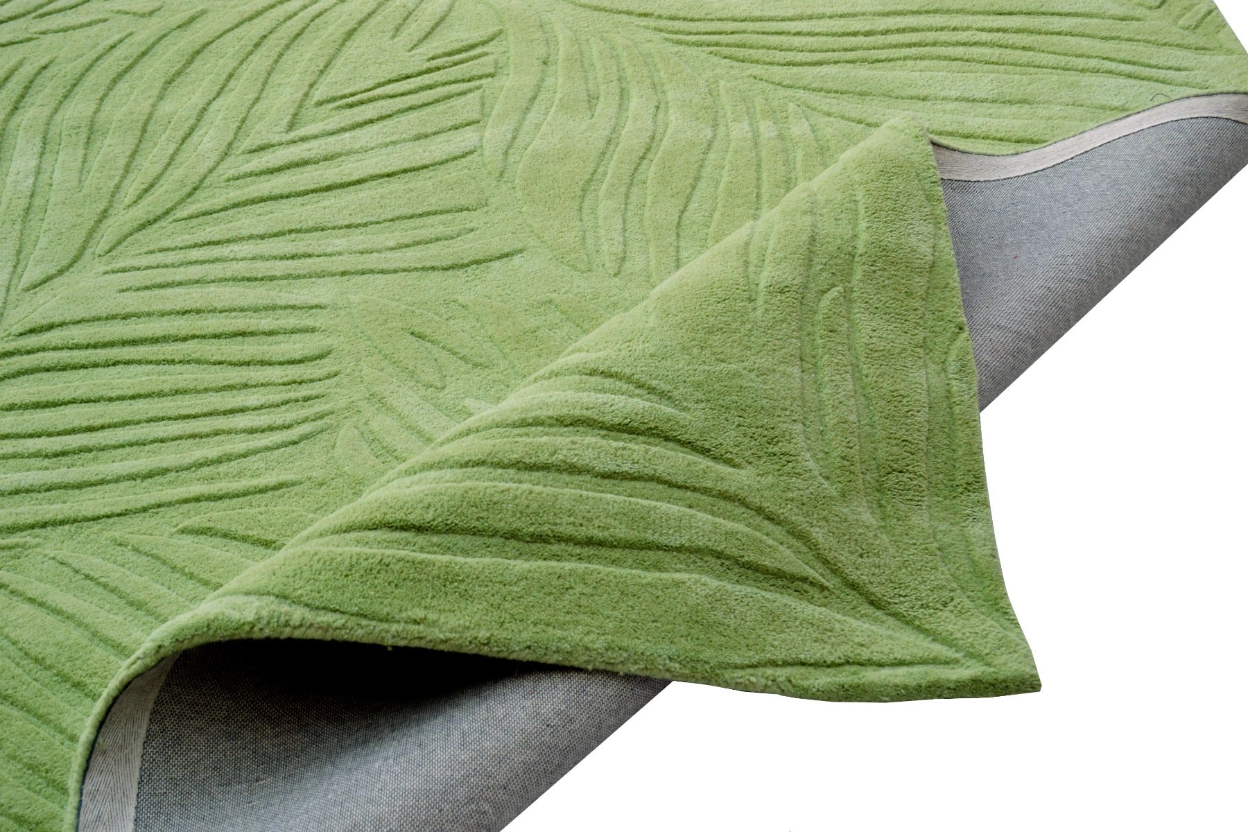 Dove Contemporary Handmade Wool Rug - 6231 - Pista Green - 110X160cm