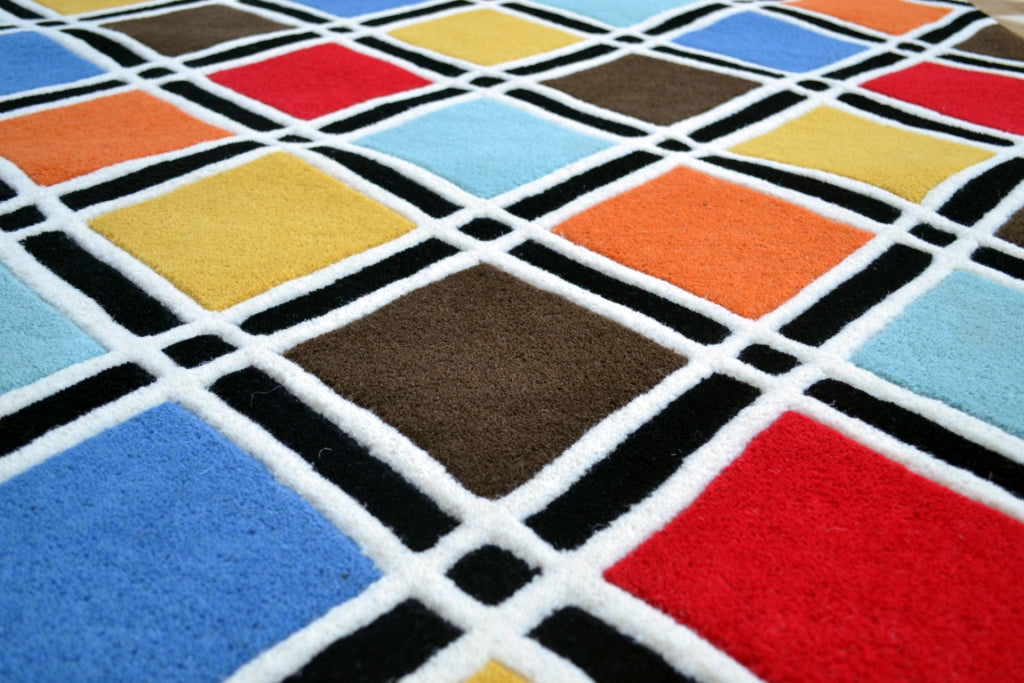 Designer Handmade Wool Rug - Texture2017 - Multi - 160x230cm