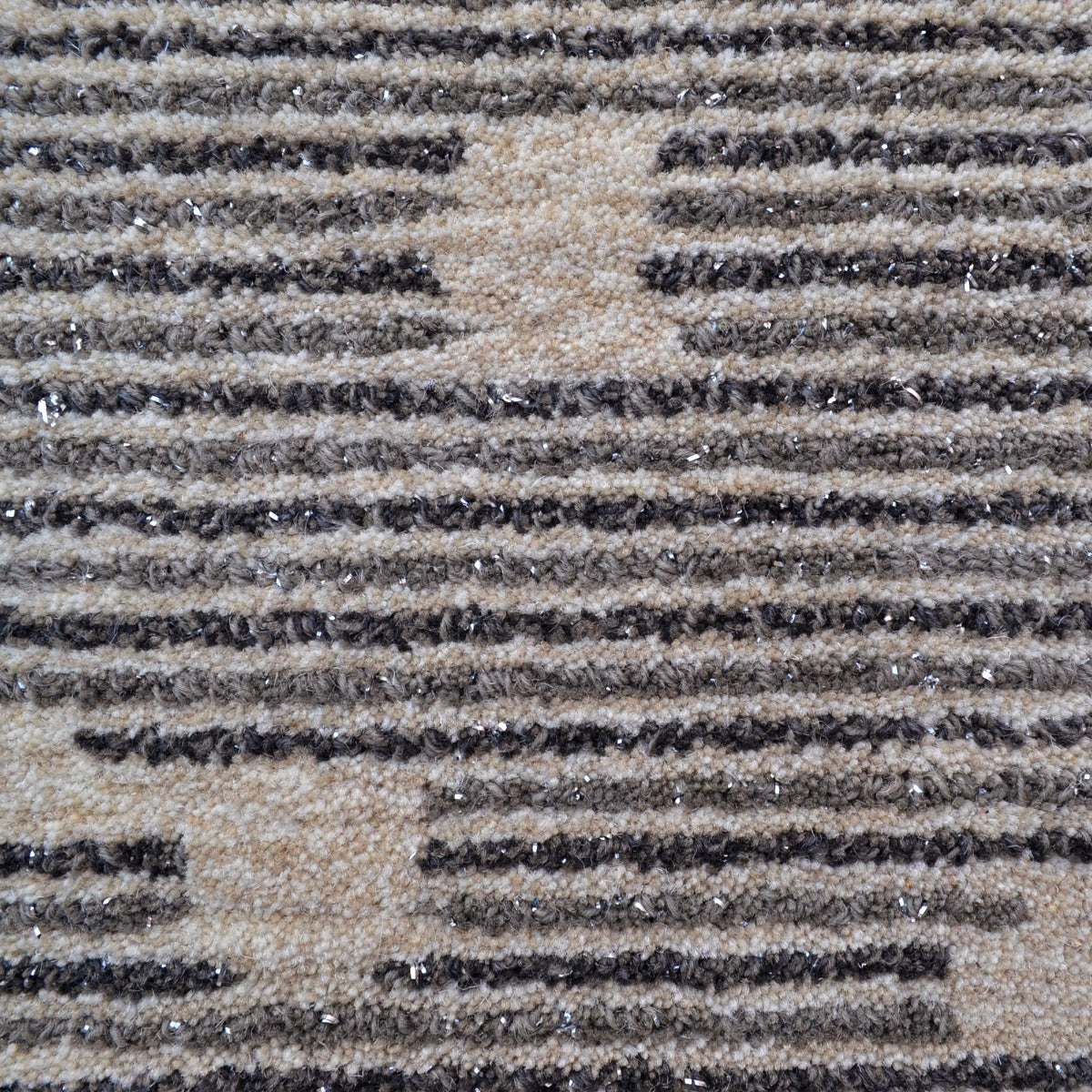 Designer Handmade Wool Rug-Egypt 6350-Cream Grey-110x160cm