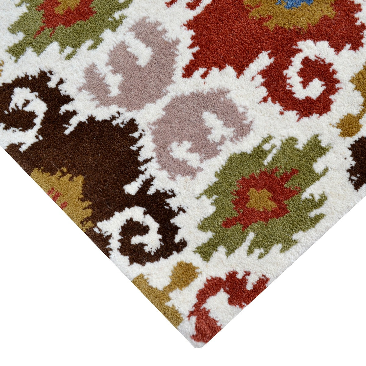 Abstract Handmade Wool Rug-EKAT 6275-Multi-110x160cm