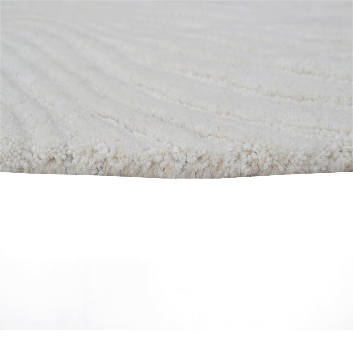 Modern Contemporary Wool Rug-Falcon 6415-Ivory-160x160cm