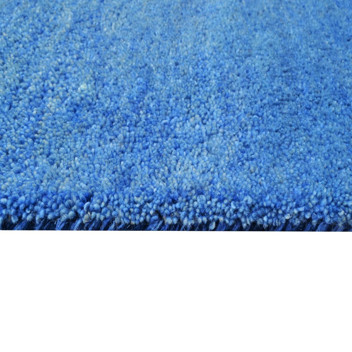 Handmade Gabbeh Wool Rug-128-Indigo Blue-110x160cm