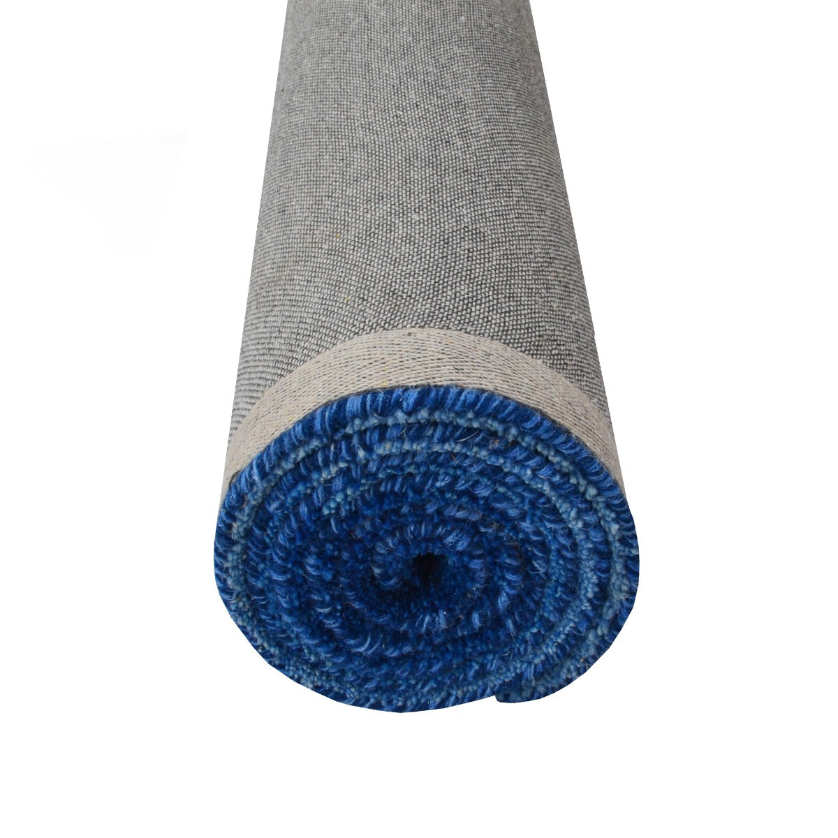 Handmade Gabbeh Wool Rug-128-Indigo Blue-110x160cm