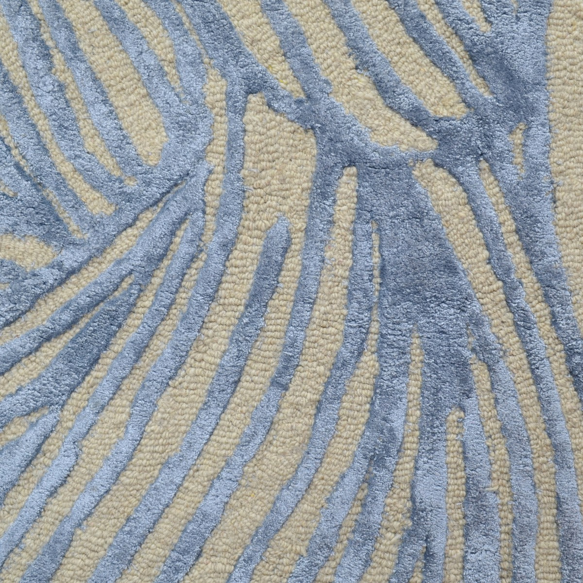 Modern Designer Rug-Gold Coast 6380-Cream Teal Blue-110x160cm