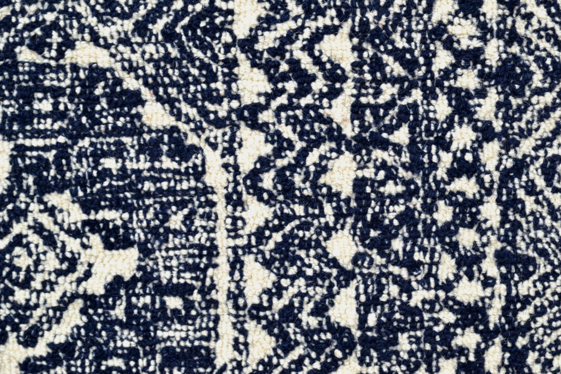 Imperial Handmade Wool Rug - 6210 - Navy/Cream - 110x160cm