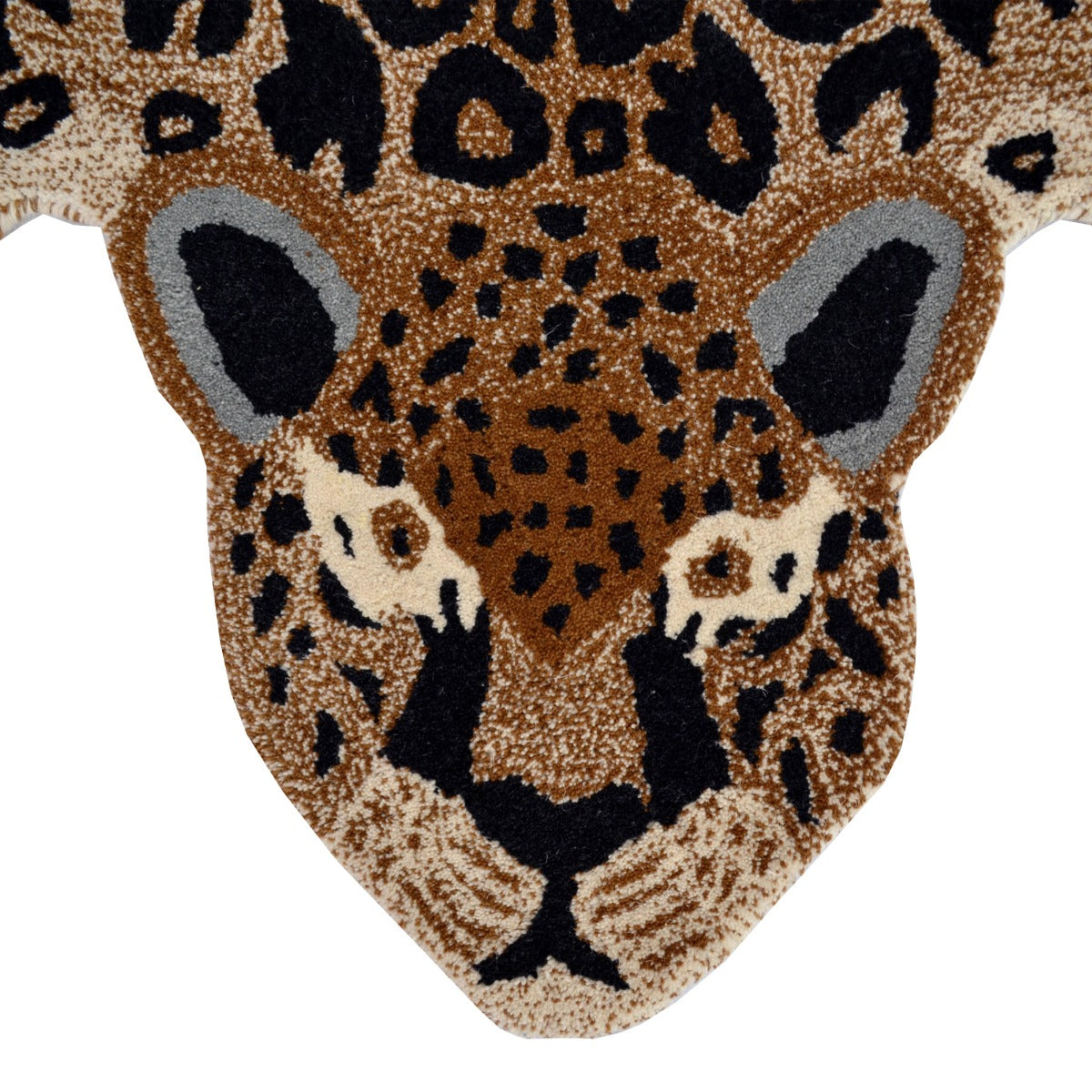 Kids Handmade Wool Rug - Leopard - Lt. Brown - 110x160