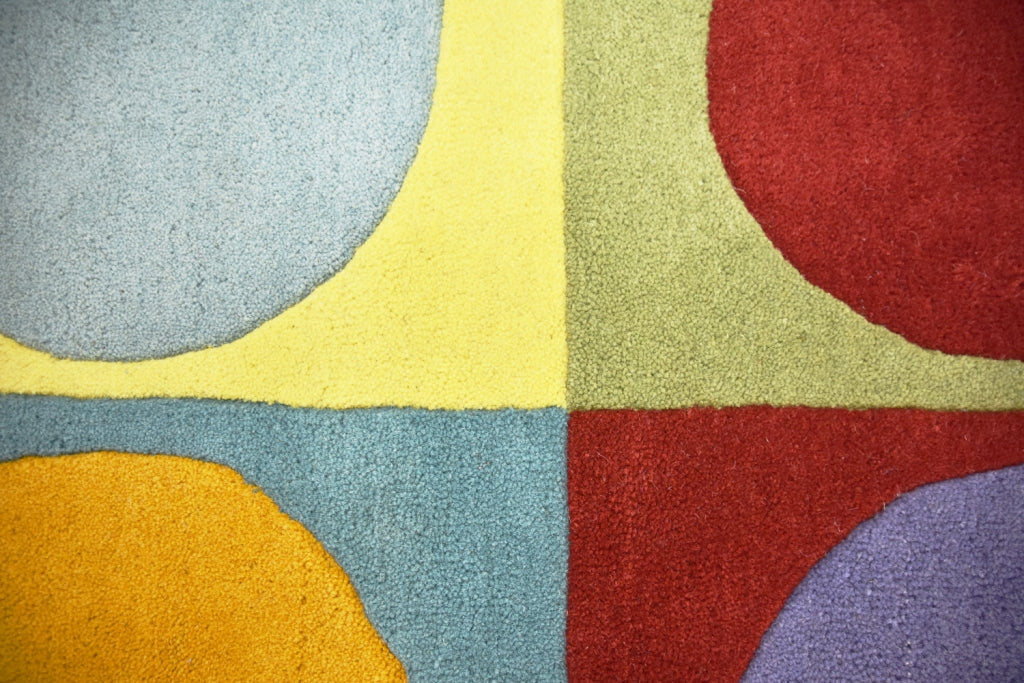 Handmade Kids Wool Rug - K109 - Multi - 80x150cm
