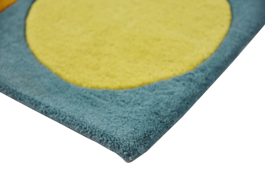 Handmade Kids Wool Rug - K109 - Multi - 80x150cm
