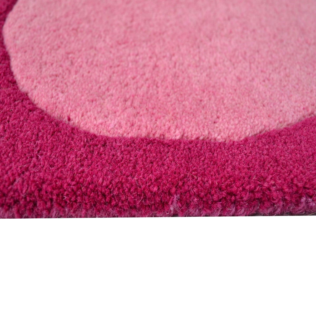Dotty Handmade Kids Rug-K109-Pink-80x150cm