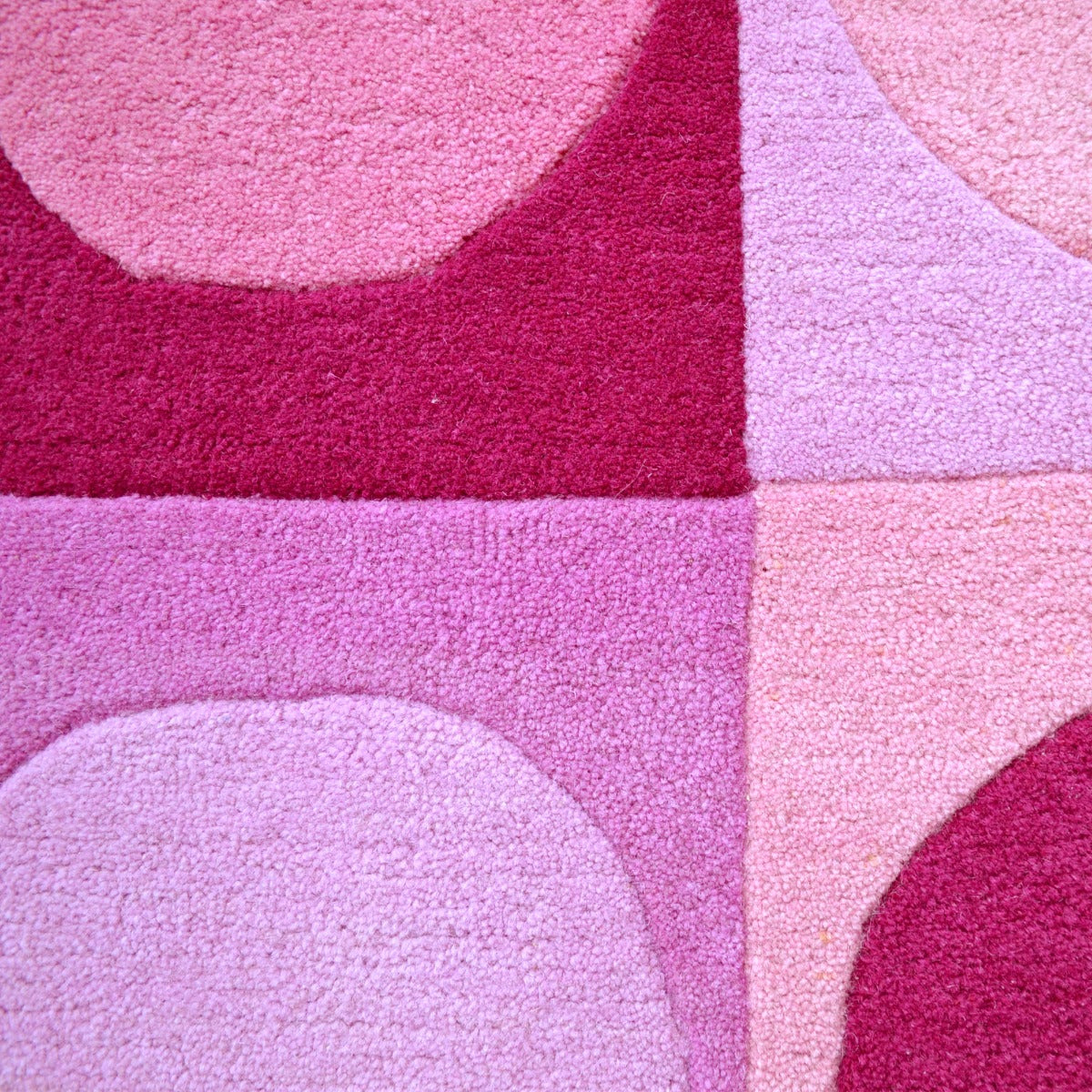 Dotty Handmade Kids Rug-K109-Pink-80x150cm