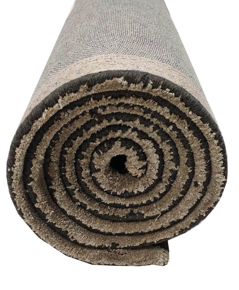 Luxurious Handmade Wool & Viscose Lisbon Rug - 5060 - Grey - 160x230cm