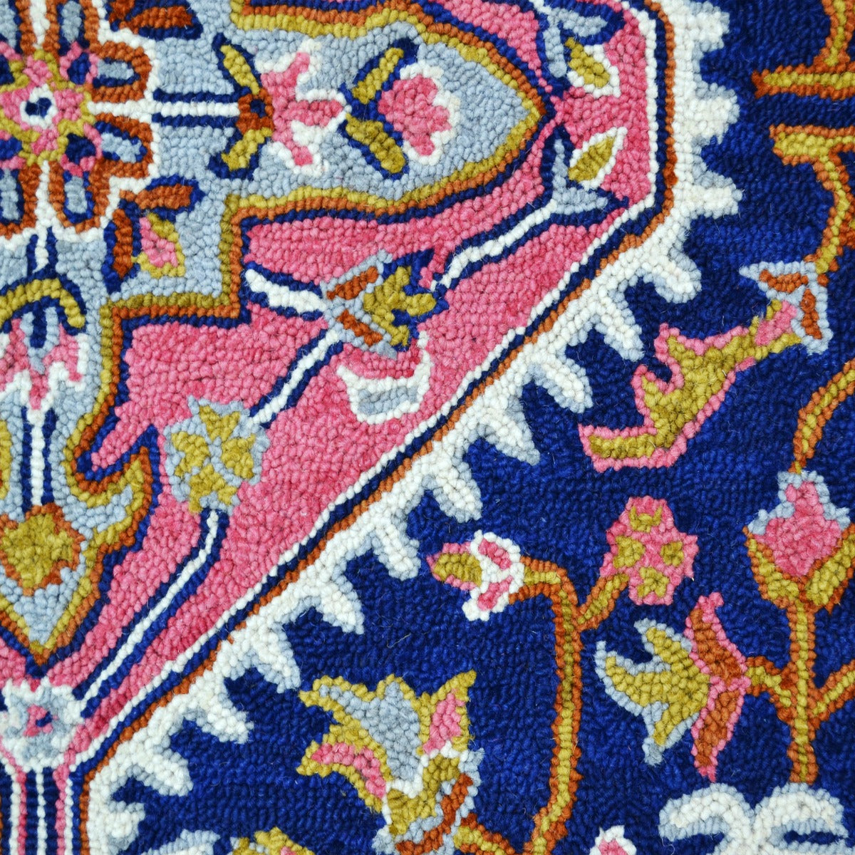 Handmade Lyon Wool Rug-6300-Navy-110x160cm