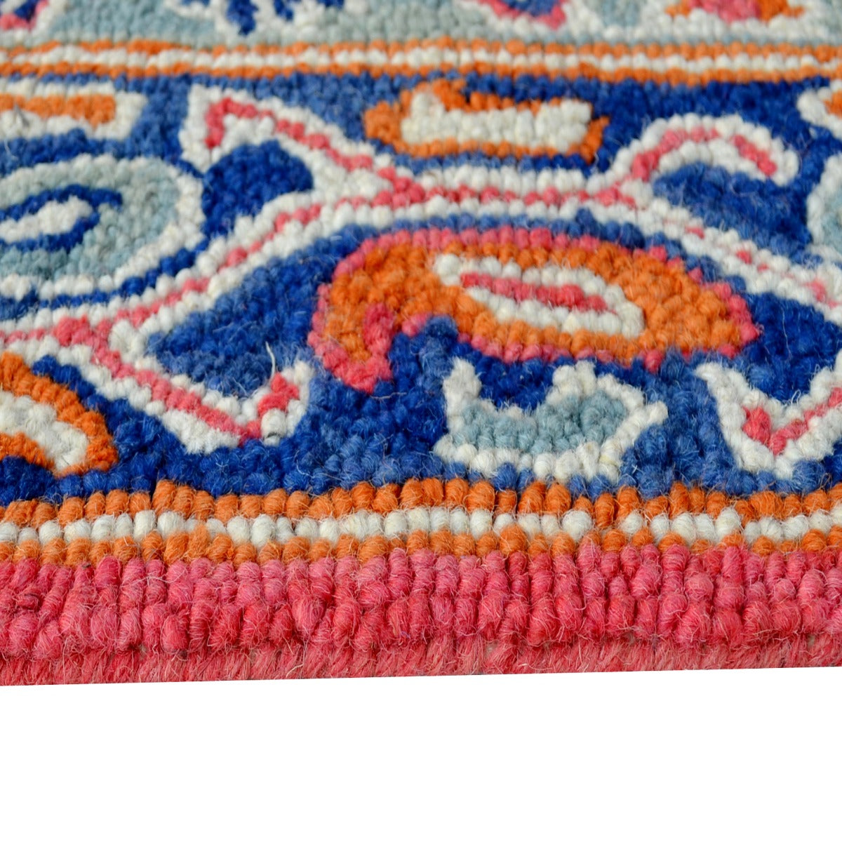 Handmade Lyon Wool Rug-6307-Light Pink-110x160cm