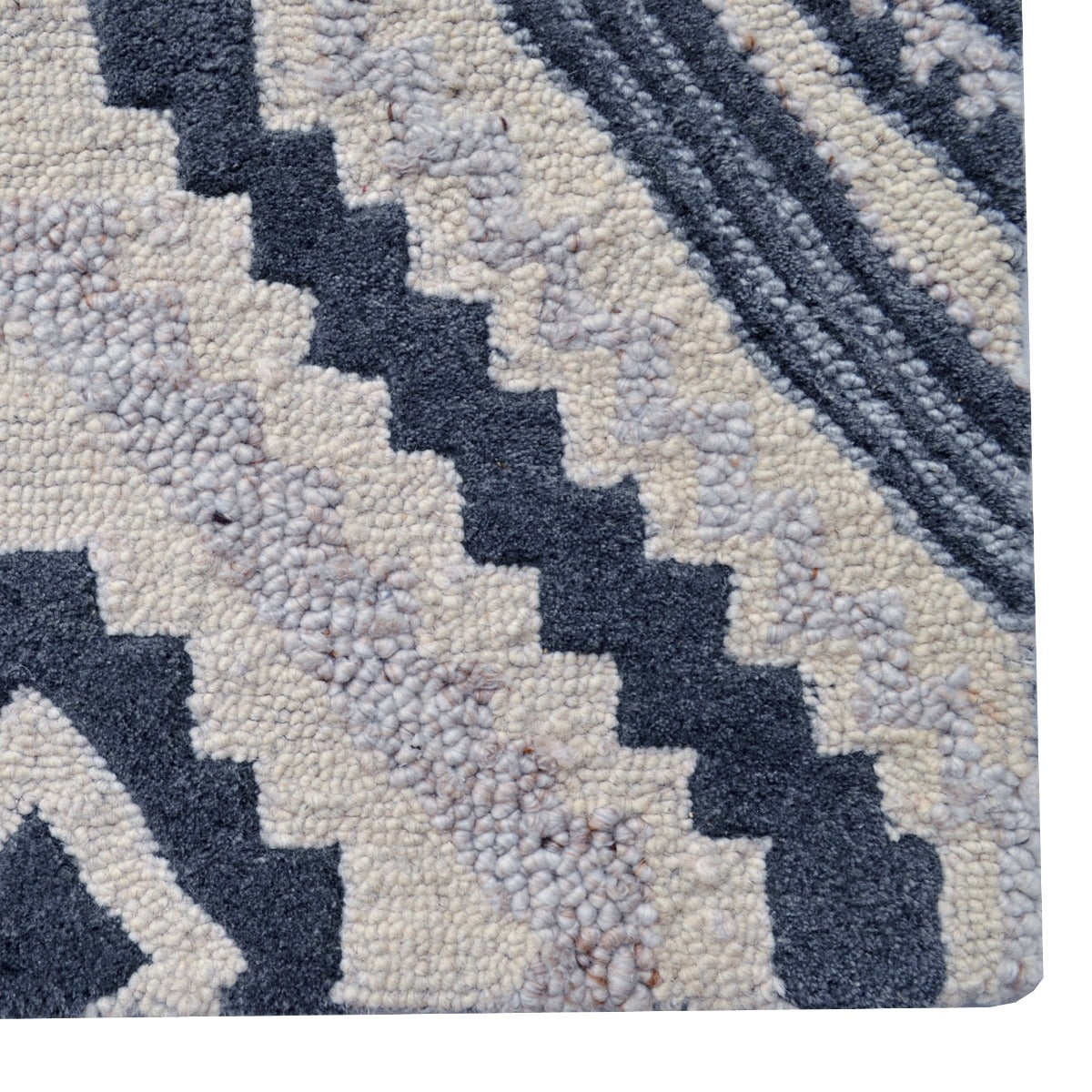 Designer Handmade Wool Rug-Matrix 6346-Natural-110x160cm