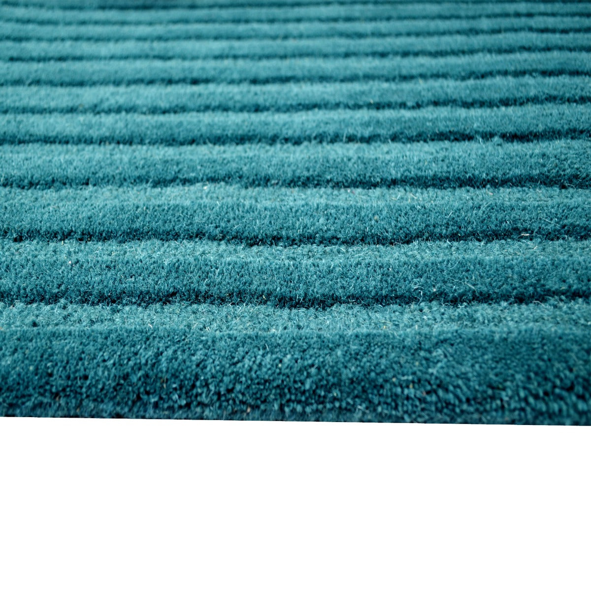 Contemporary Handwoven Wool Rug-Mavis 6363-Turquoise-110x160cm