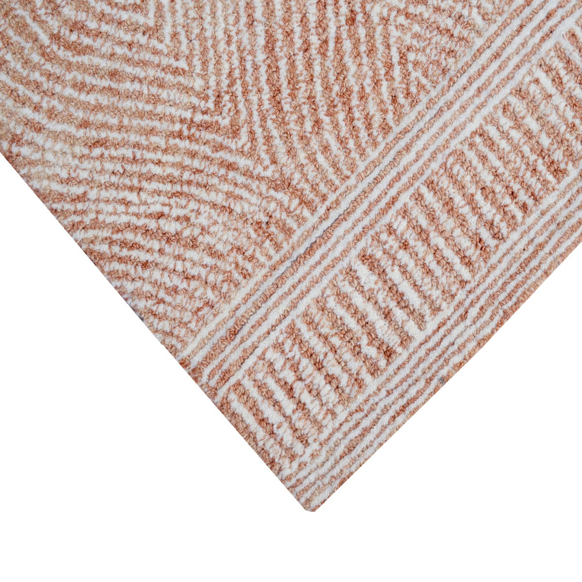 Handmade Designer Wool Rug-Maya 6263-Rust-110x160cm