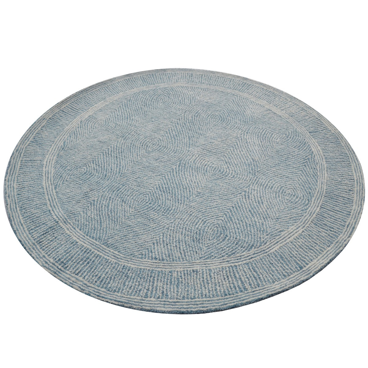 Designer Handmade Wool Rug-Maya 6267-Blue-160x160cm