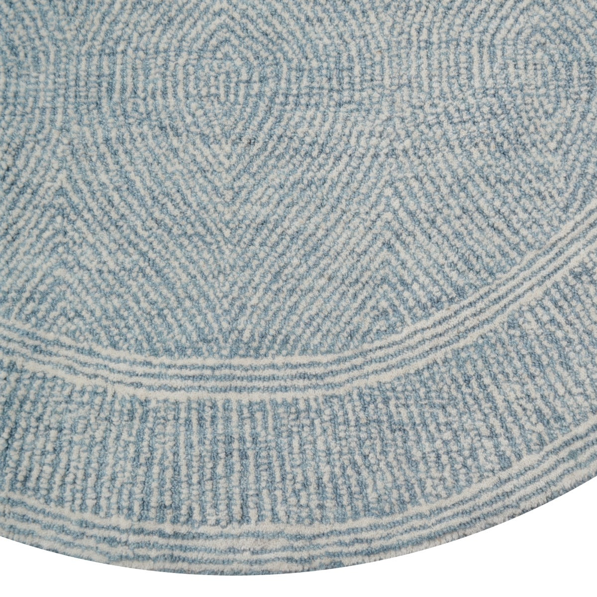 Designer Handmade Wool Rug-Maya 6267-Blue-160x160cm