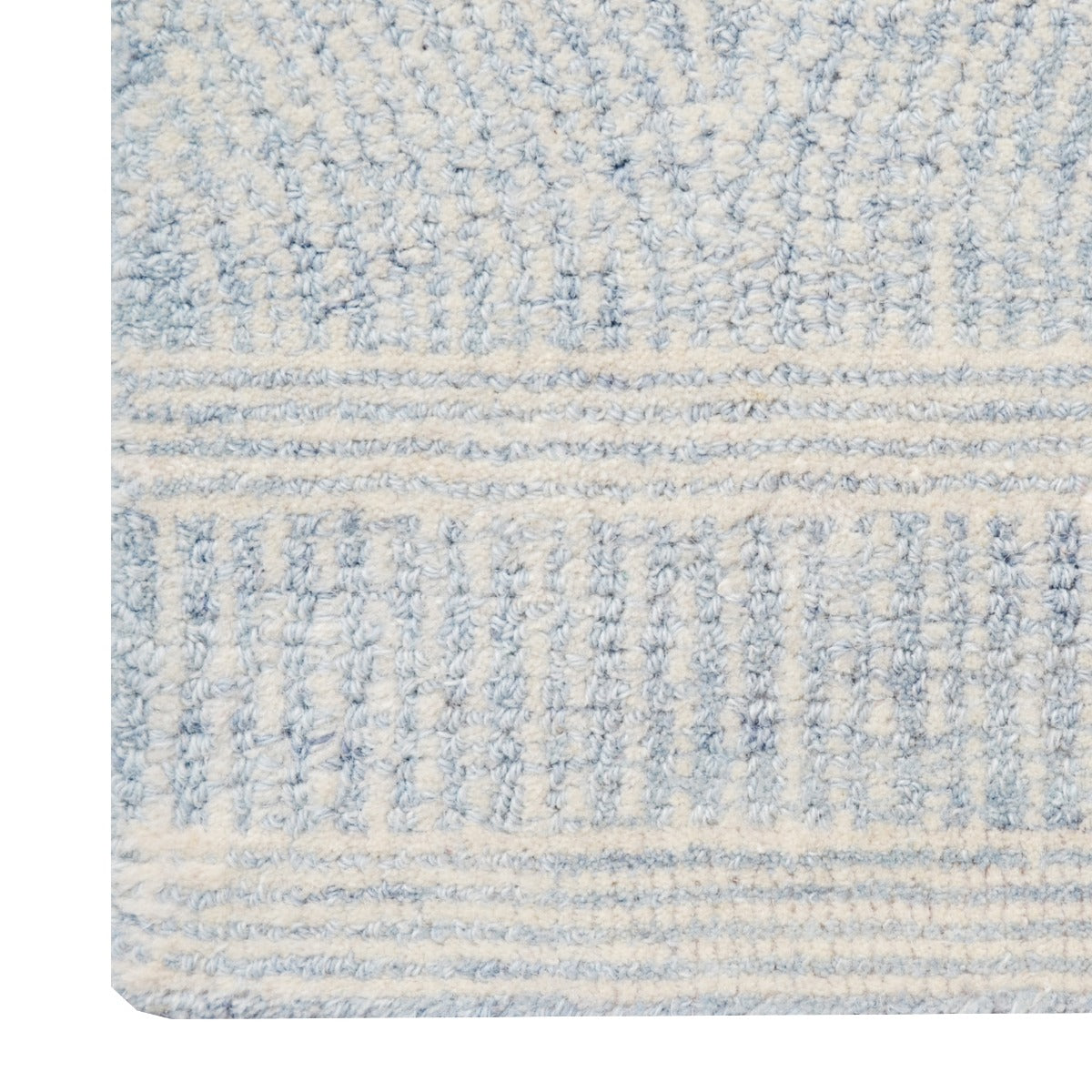 Designer Handmade Wool Rug-Maya6267-Blue-110x160cm