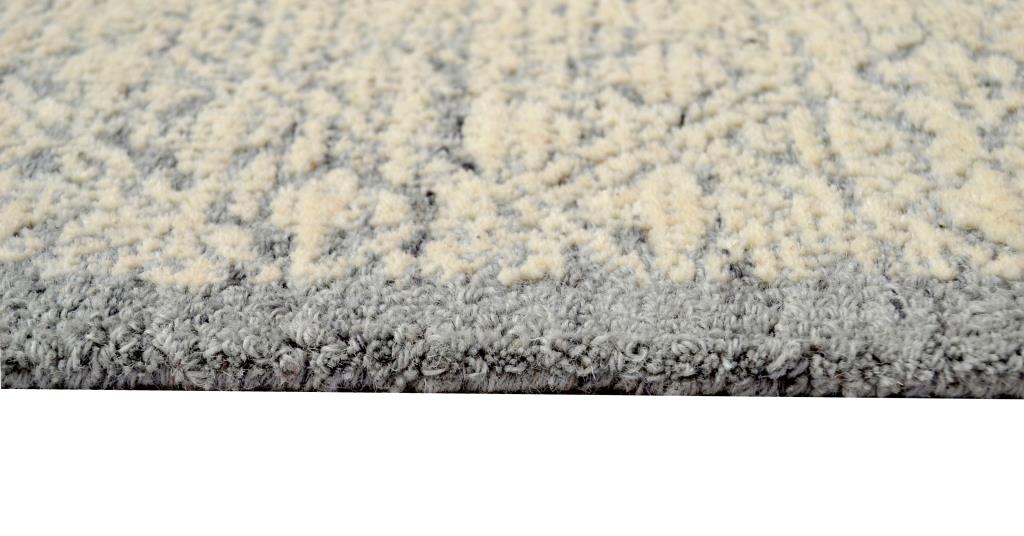 Designer Handmade Wool Rug - Newcastle 6200 - Grey - 110x160cm