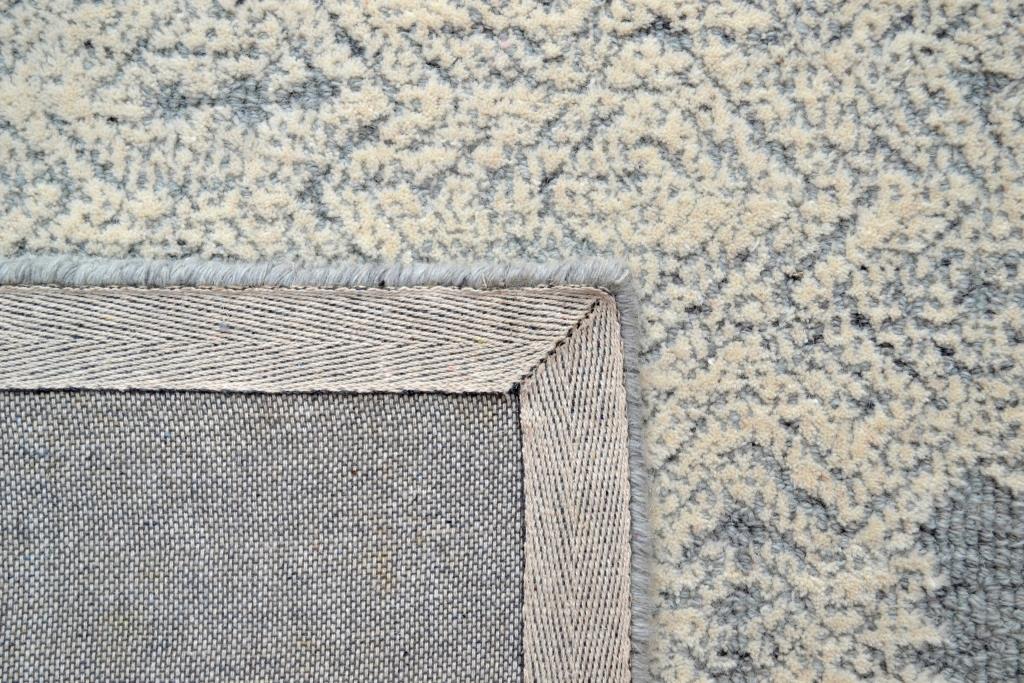 Designer Handmade Wool Rug - Newcastle 6200 - Grey - 110x160cm