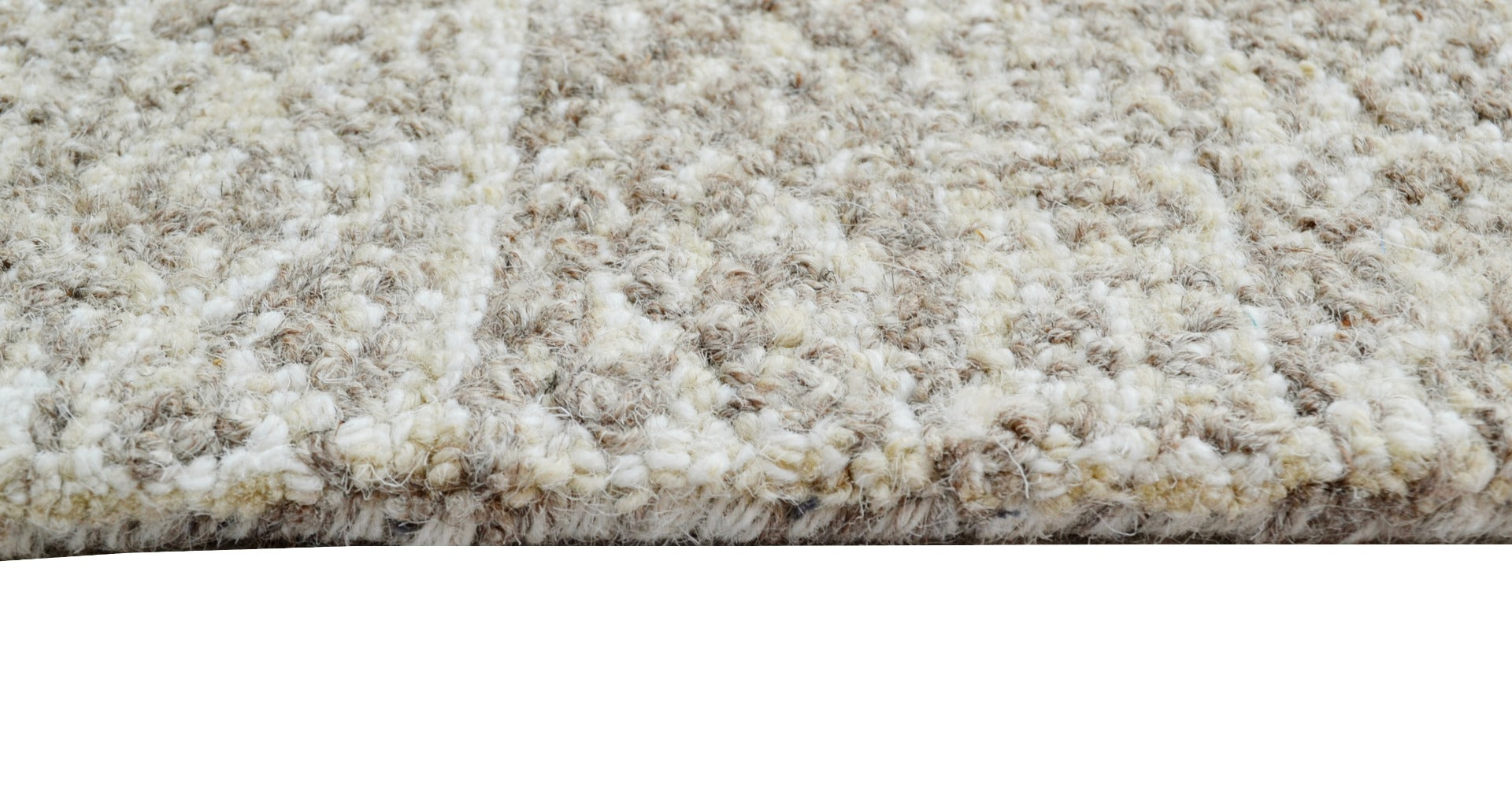 Handwoven Wool Rug - Castle 6201 - Natural - 110x160cm