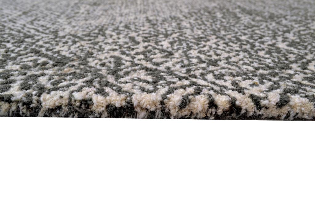 Designer Handmade Wool Rug - Newcastle 6202 - Charcoal - 110x160cm