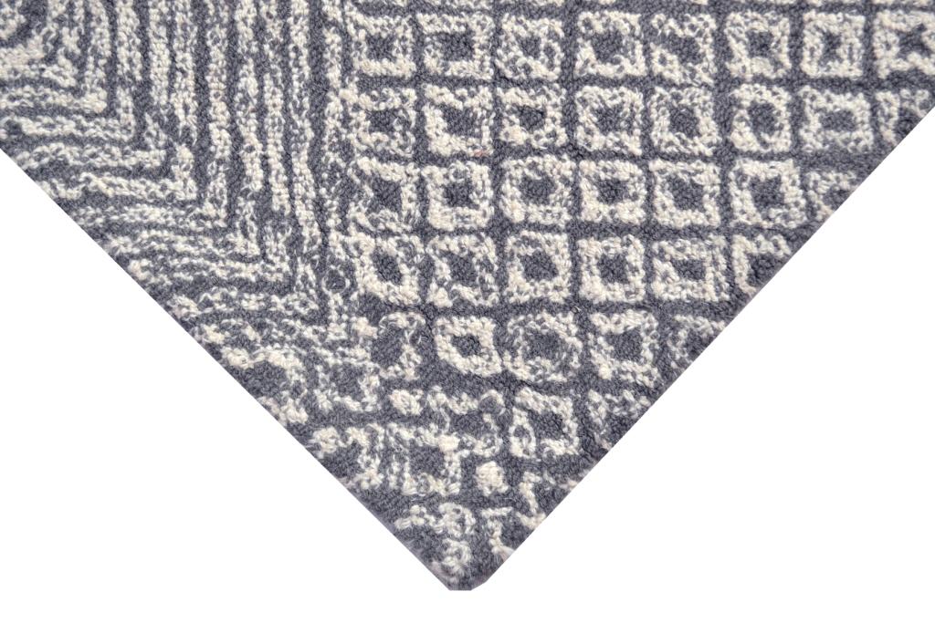 Newcastle - Modern Handmade Wool Rug - 6225 - Charcoal/Ivory - 110x160cm