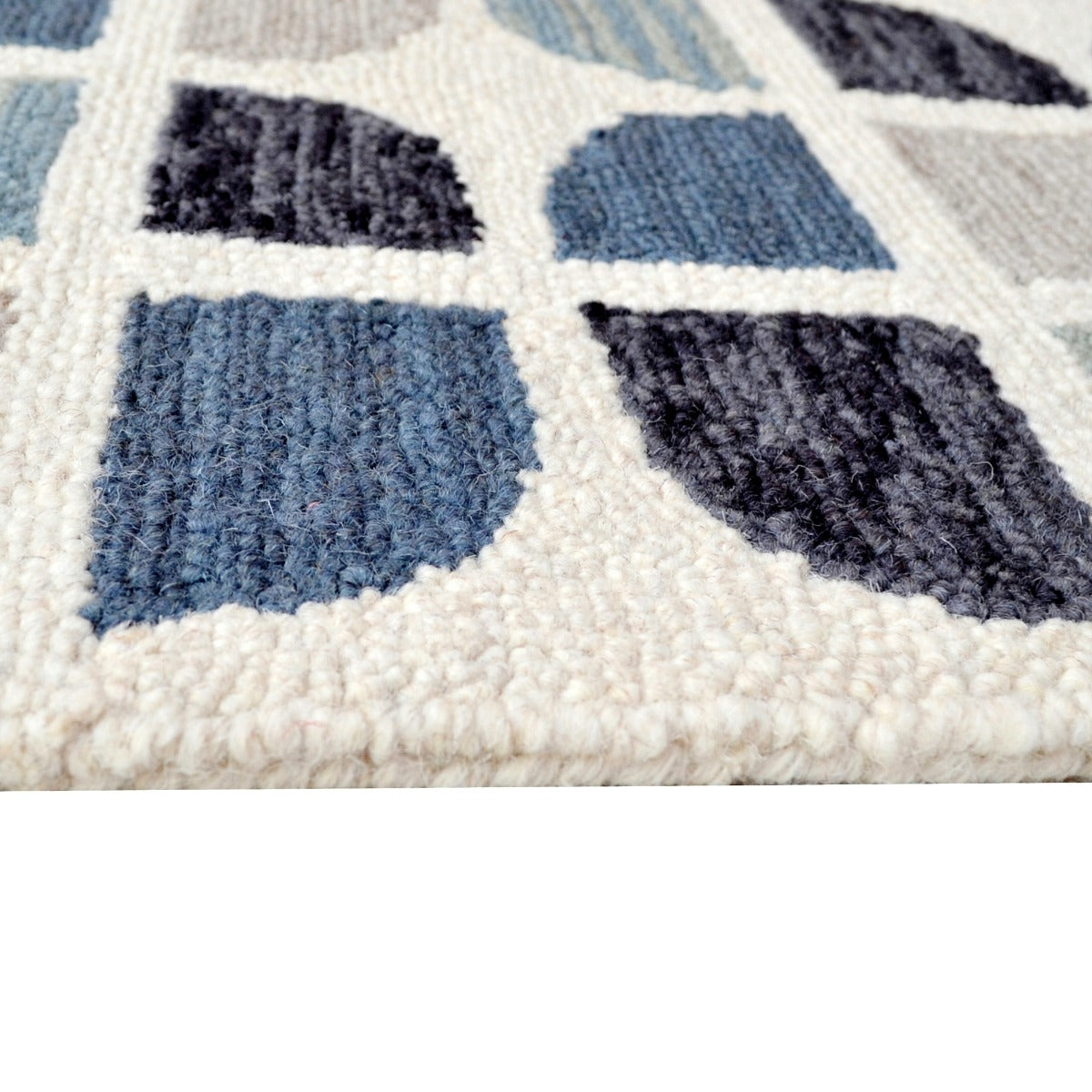 Handmade Designer Wool Rug-Oslo 6294-Grey-110x160cm