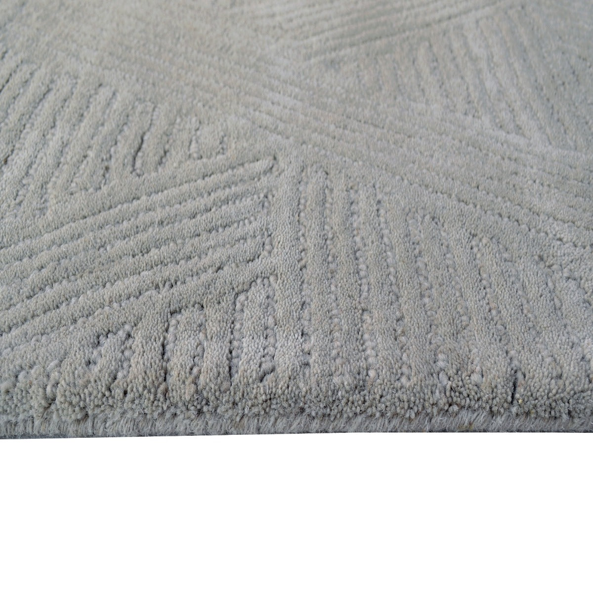 Contemporary Handmade Wool Rug-Paradise 6347-Grey-110x160cm