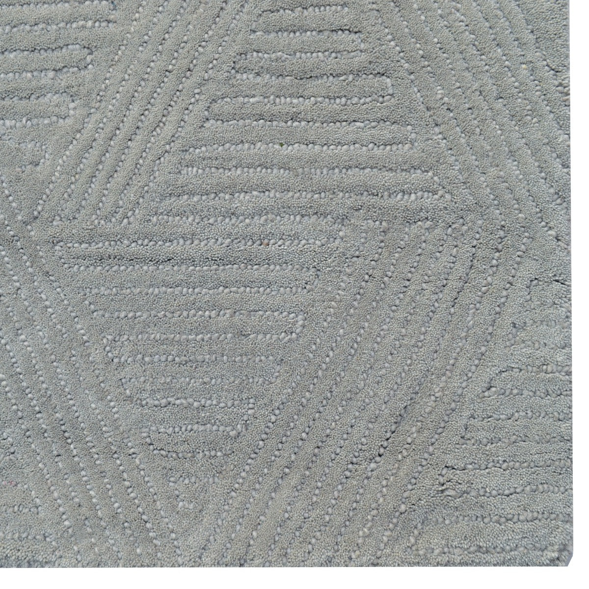 Contemporary Handmade Wool Rug-Paradise 6347-Grey-110x160cm